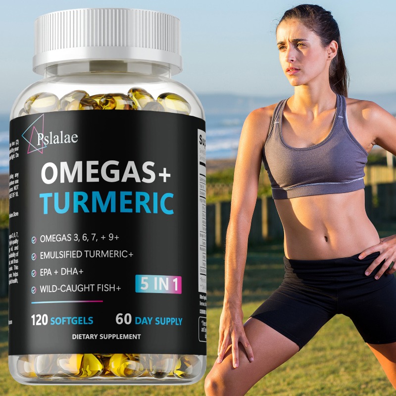 Turmeric Curcumin Capsule - Capsule Omegas+ alla Curcuma - Aumentano
