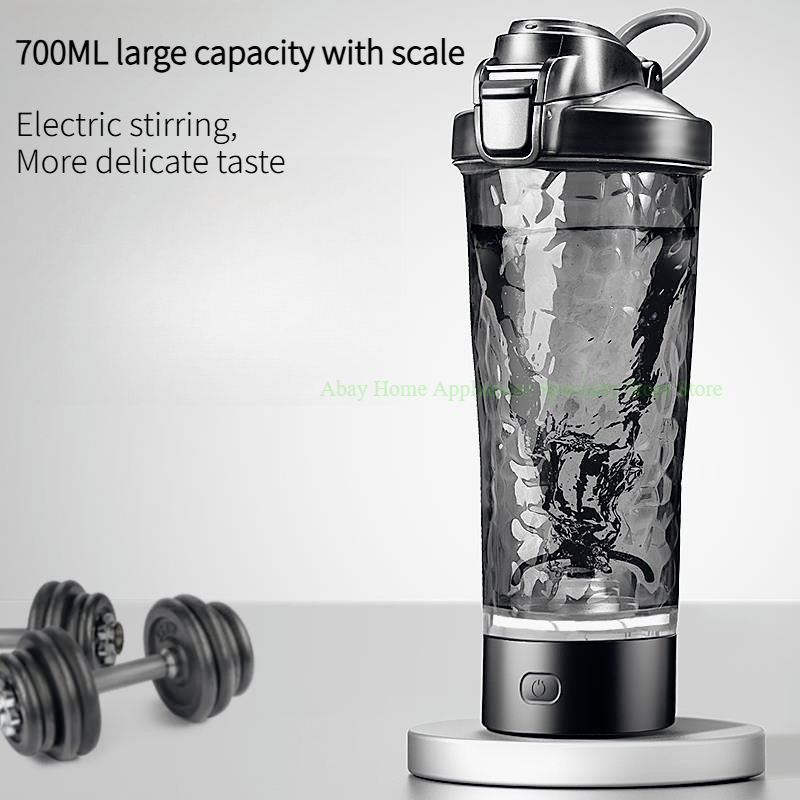 Nutrition And Fitness - Bottiglia Shaker Elettrica Ricaricabile da 700ML,
