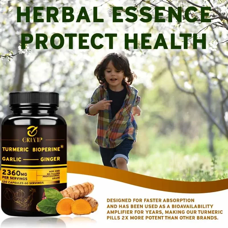 Turmeric Curcumin Capsule - Integratore di curcuma e zenzero 4
