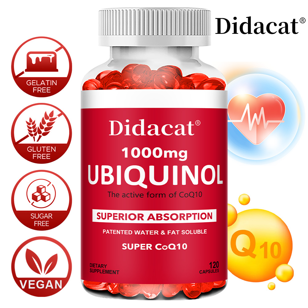 Coq10 Ubiquinol Softgel - Ubiquinolo CoQ10 in Capsule Vegetali 1000mg,