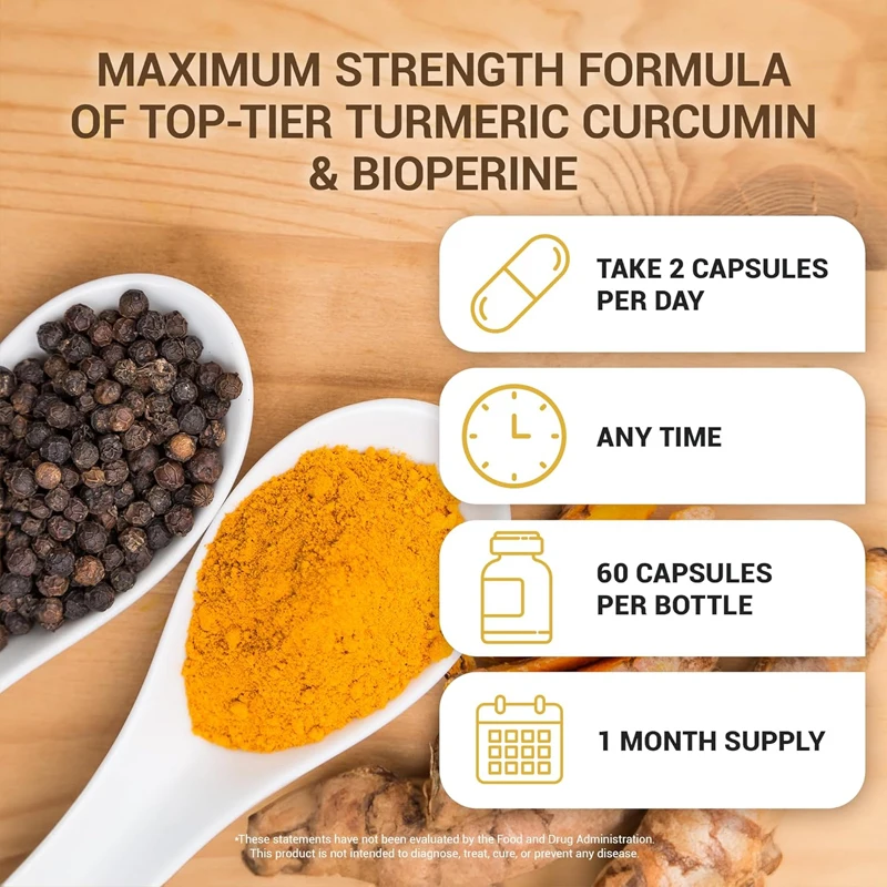 Integratore di Curcuma con Pep - Turmeric Curcumin Capsule recensione e prezzo