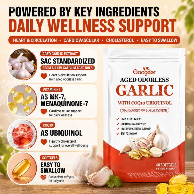 Googeer Aged Odorless Garlic S - Coq10 Ubiquinol Softgel recensione e prezzo