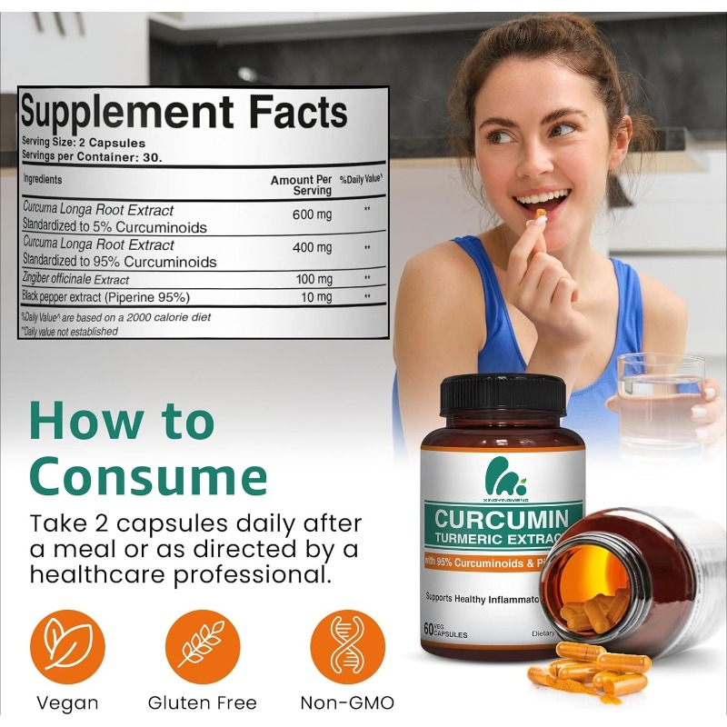 Nutrizione Curcumina Integrato - Turmeric Curcumin Capsule recensione e prezzo