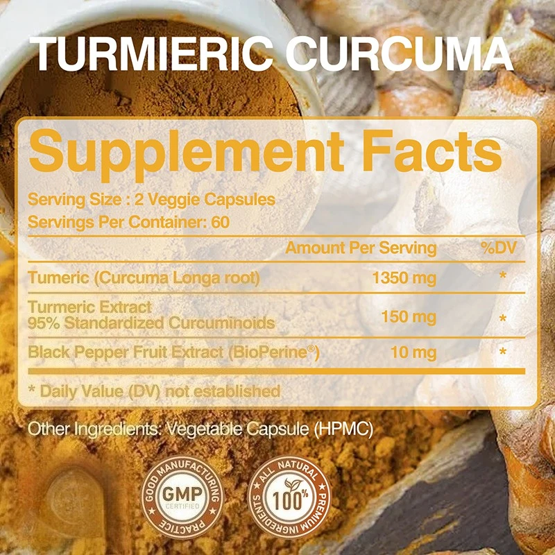 Capsule di curcumina di curcum - Turmeric Curcumin Capsule recensione e prezzo