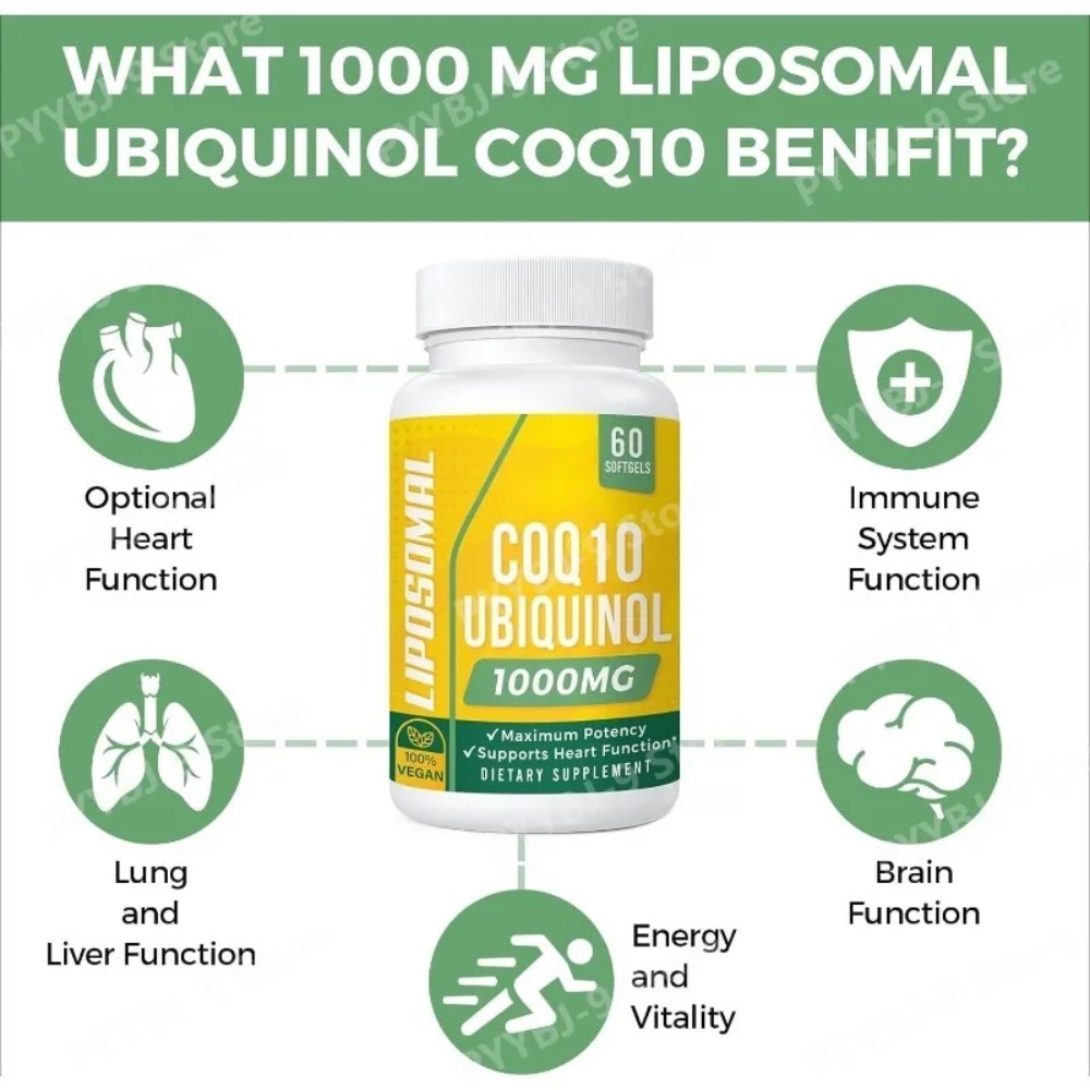 CoQ10 Ubiquinolo 1000mg Vegano - Coq10 Ubiquinol Softgel recensione e prezzo