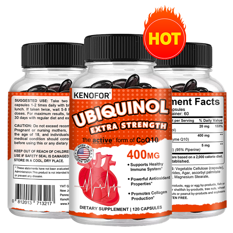Ubiquinol CoQ10 400 mg di caps - Coq10 Ubiquinol Softgel recensione e prezzo