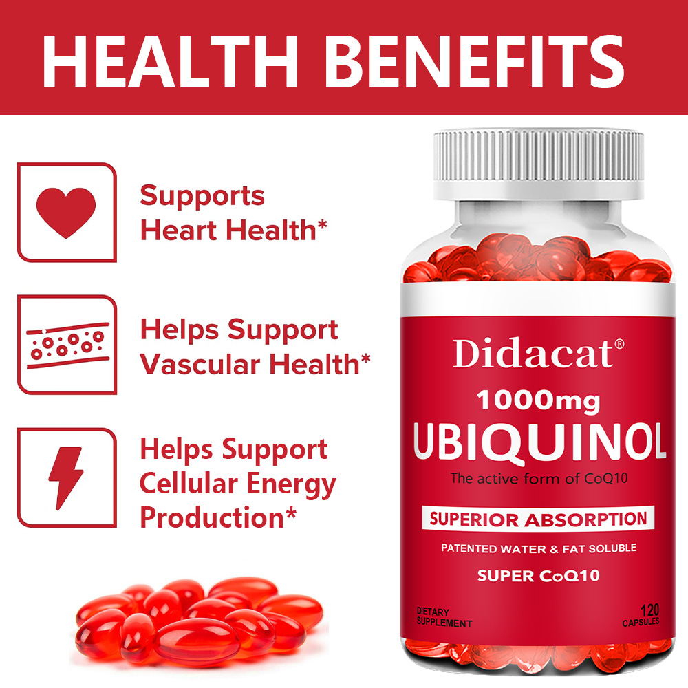 Ubiquinolo CoQ10 1000mg in Cap - Coq10 Ubiquinol Softgel recensione e prezzo