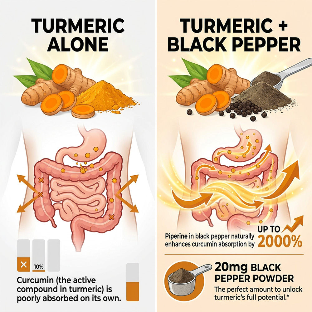 Curcuma con Pepe Nero e Zenzer - Turmeric Curcumin Capsule recensione e prezzo